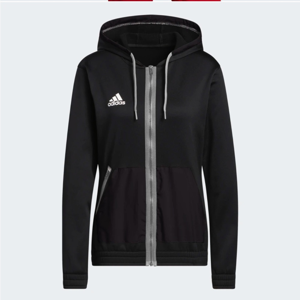 Adidas Women’s black FULL-ZIP HOODIE. NWT